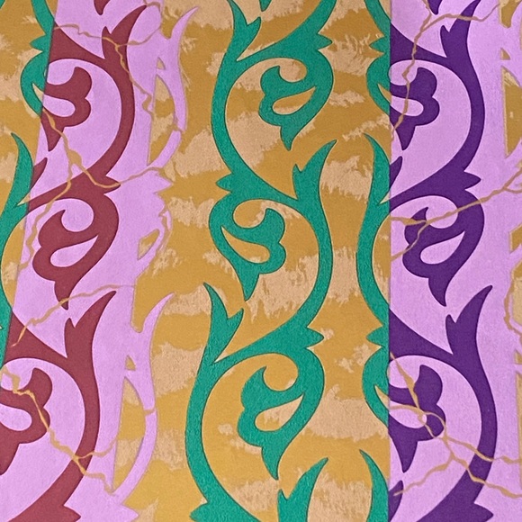 Vintage HALLMARK Metallic Gift Wrap Sheet (1) - Picture 3 of 6